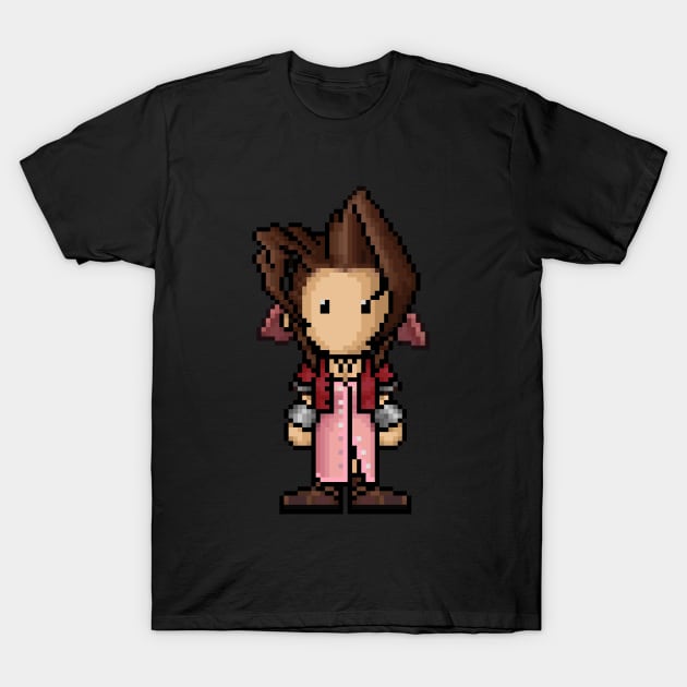 FF7 Aerith T-Shirt by PixelKnight